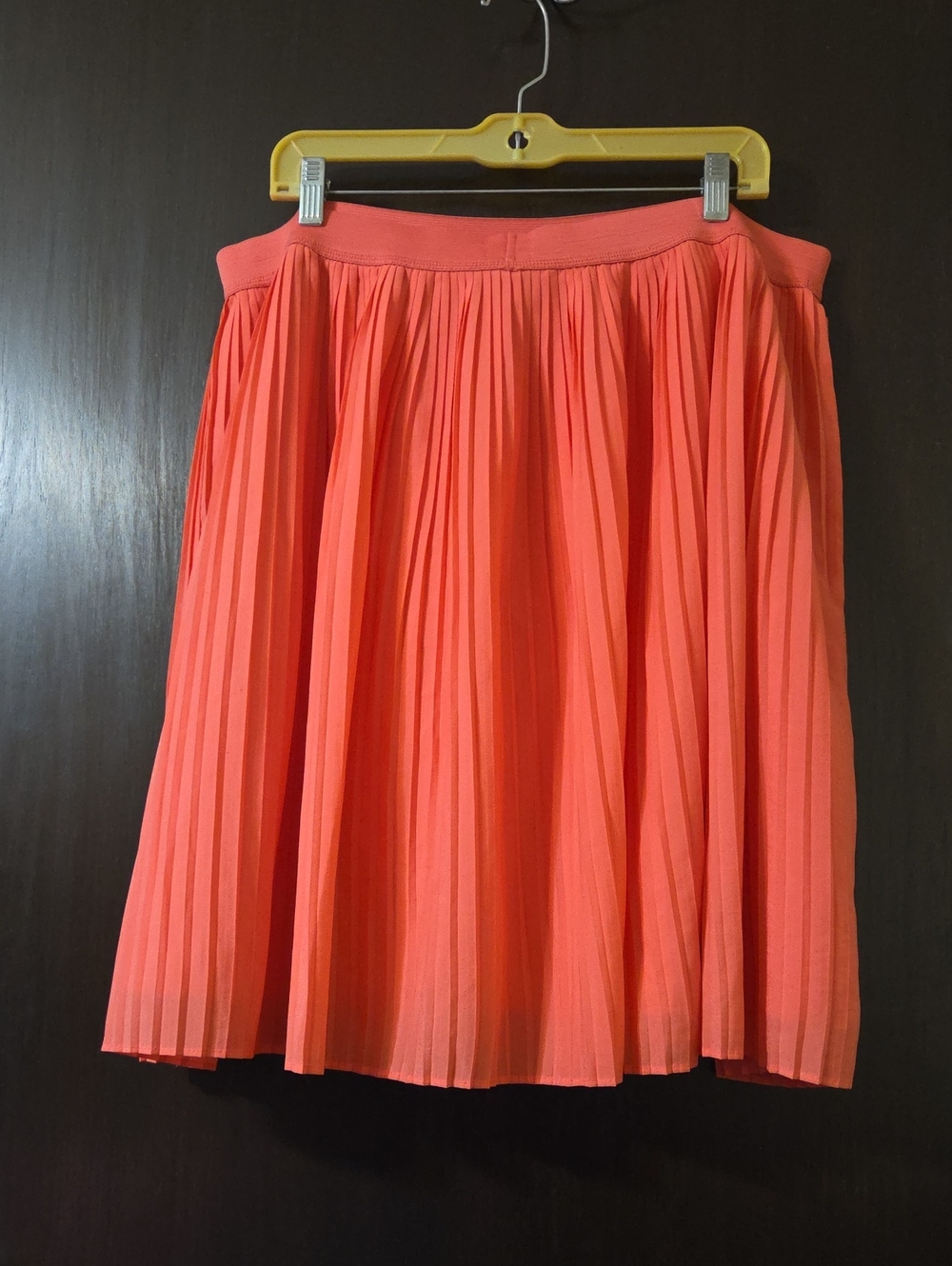 Merona orange pleated Skirt with lining XXL